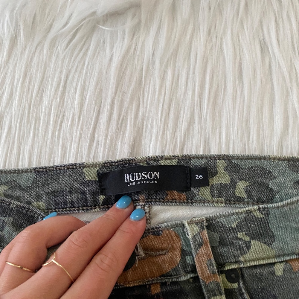 Hudson Barbara Super Skinny Camo Jeans - Picture 2 of 5